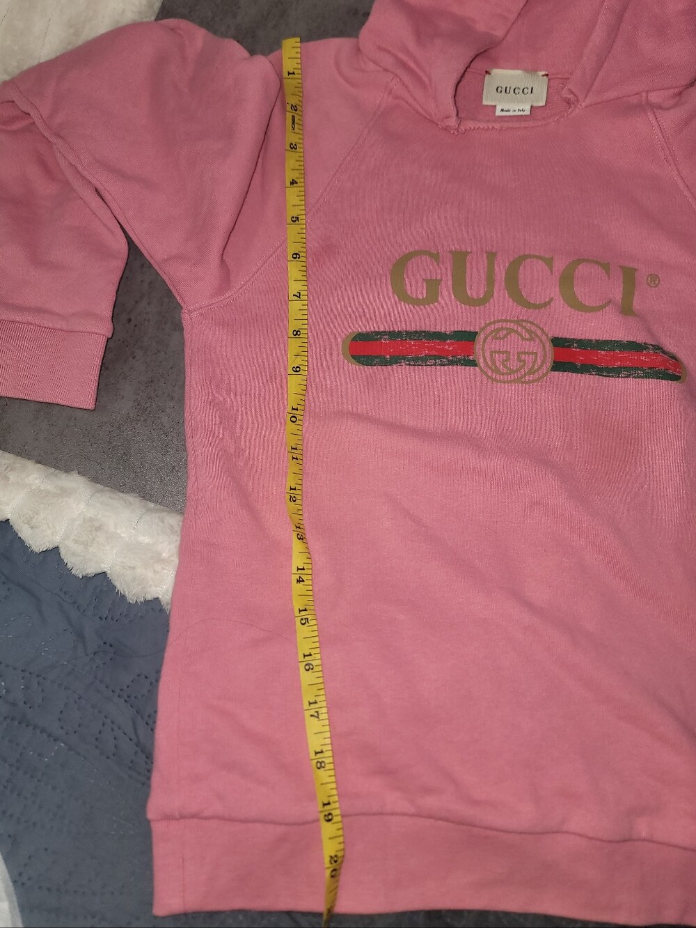 Gucci Pink Hoodie Sweatshirt XXS/XS - Picture 6 of 8